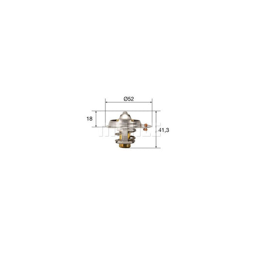 MAHLE ORIGINAL TX 85 82 Engine thermostat Opening Temperature: 82°C, without gasket / seal