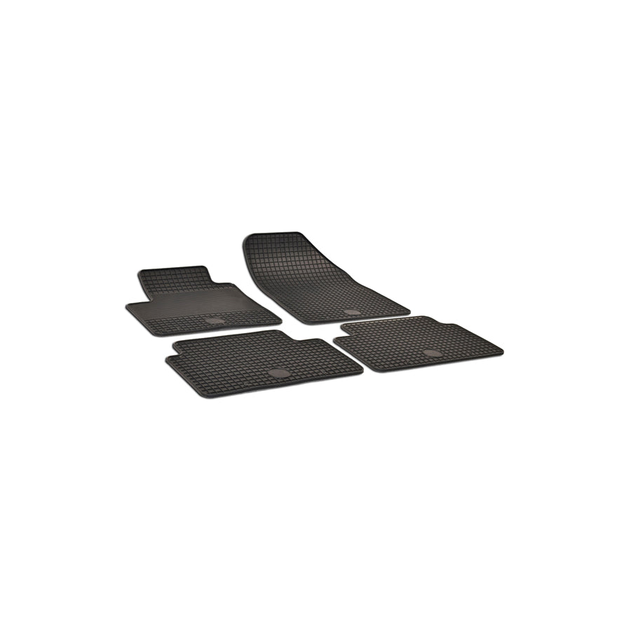WALSER 50333 Floor mat set for CITRO??? C5 Elastomer, Front and Rear, Quantity: 4, Black