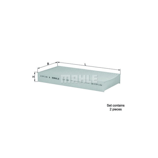 MAHLE ORIGINAL LA 122/S Pollen filter Particulate Filter