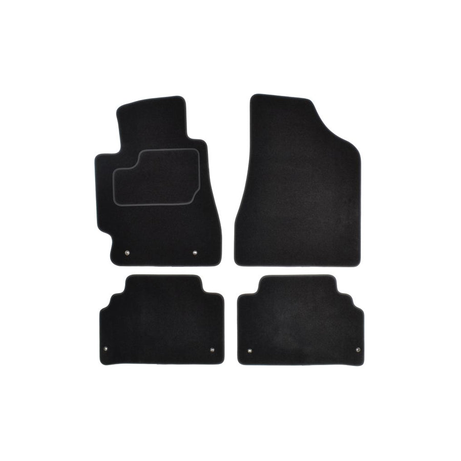 MAMMOOTH A041 LEX30 PRM 01 Floor mat set for LEXUS RX II (XU30) Textile, Front and Rear, Quantity: 4, Black
