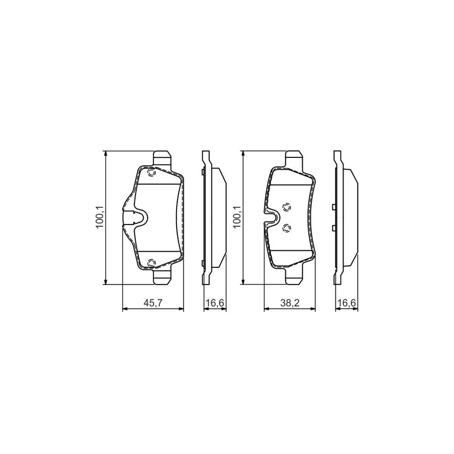 Bosch 0986495427 Brake Pad Set BP2059