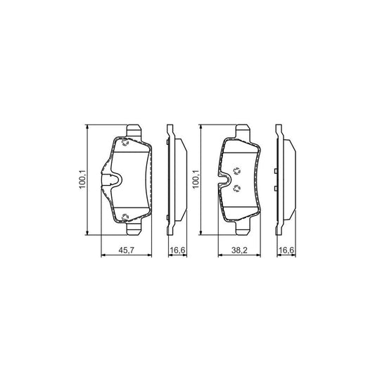 Bosch 0986495427 Brake Pad Set BP2059