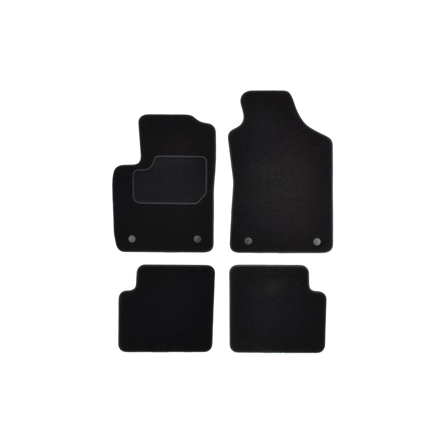 MAMMOOTH A041 FIA35 PRM 01 Floor mat set Textile, Front and Rear, Quantity: 4, Black