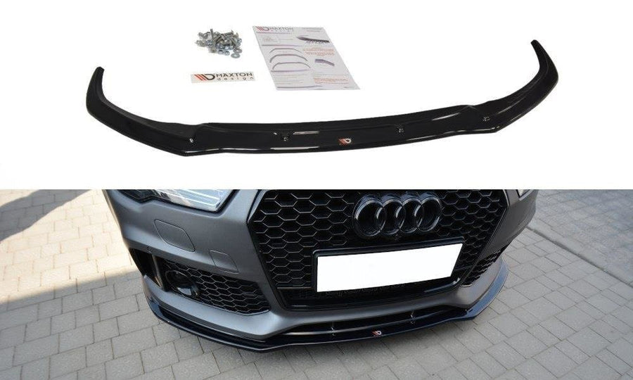 Maxton Design AU-RS7-1F-FD1T Front Splitter V.1 Audi RS7 C7 FL | Duco Car Parts UK Car Parts