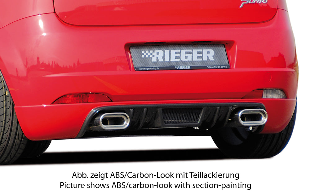 Rieger 00099154 Fiat Grande Punto (199) Rear Diffuser