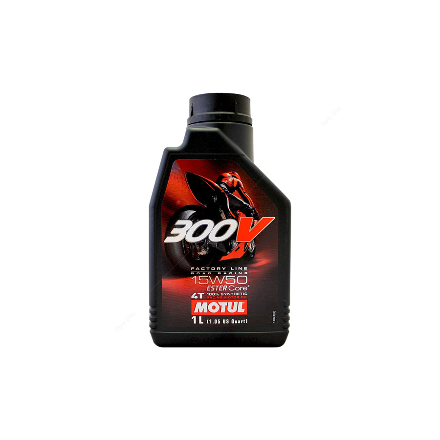 Motul 300V 4T Factory Line 15w-50 Double Ester Synthetic Racing Motorcycle Engine Oil 1l