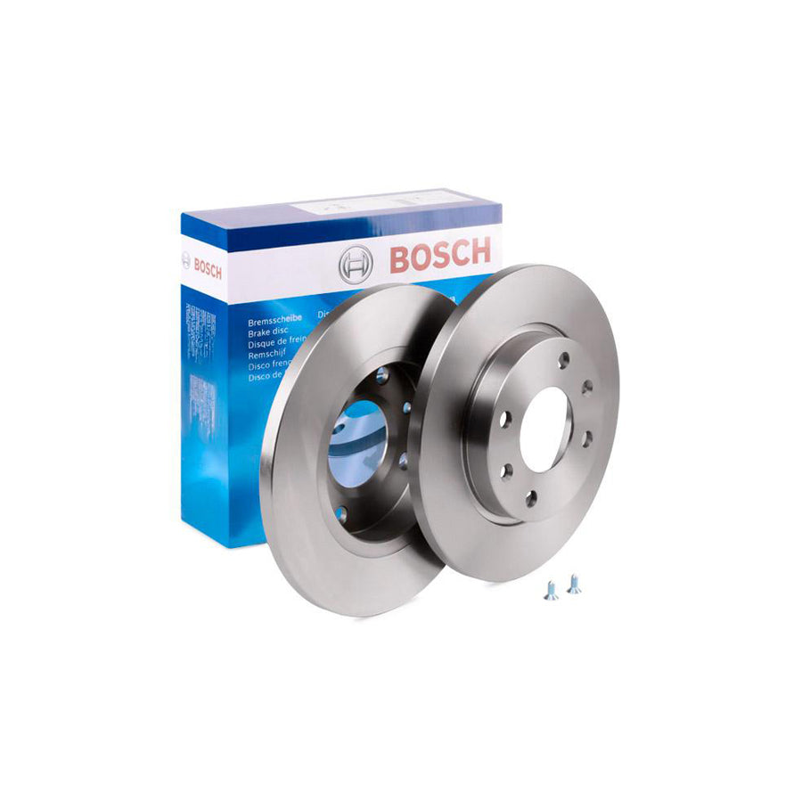 BOSCH 0 986 478 887 Brake Disc Solid Oiled with bolts screws