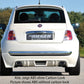 Rieger 00099163 Fiat 500 (312) Rear Diffuser for Sport Tailpipe Left & Right - Carbon-Look