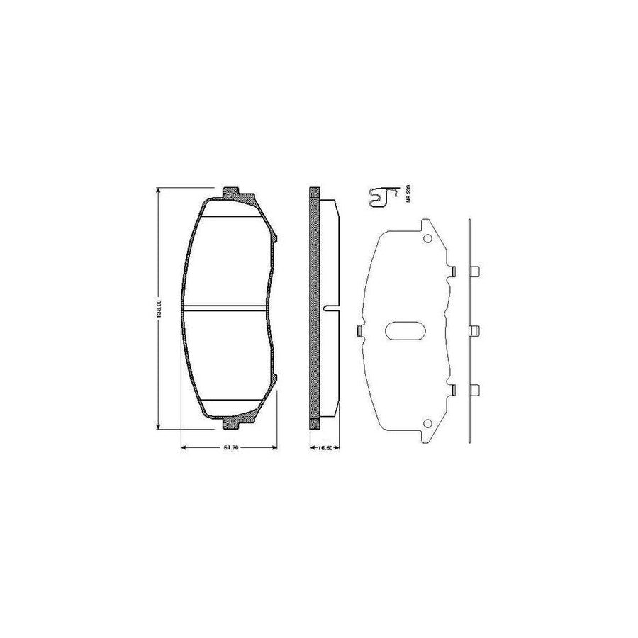 Bosch 0986Tb2941 Brake Pad Set For Suzuki Grand Vitara Excl Wear Warning Contact With Accessories