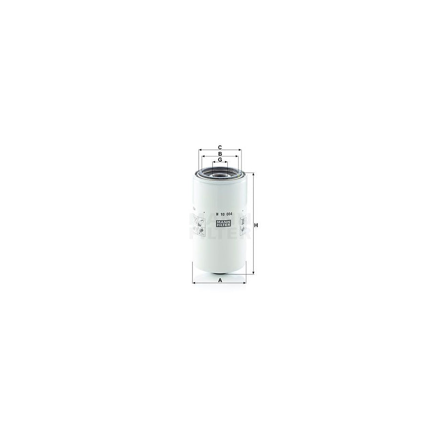 MANN-FILTER W 10 004 Oil Filter Spin-on Filter