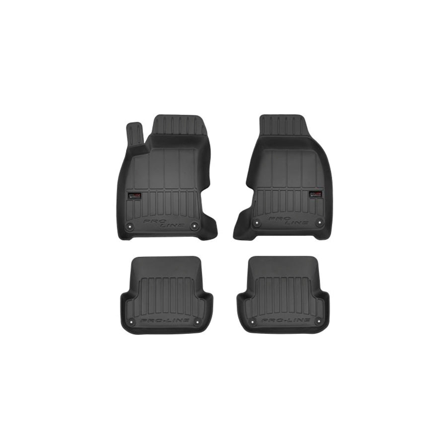 FROGUM Tailored 3D407084 Floor mat set Elastomer, Front and Rear, Quantity: 4, Black, (LHD)