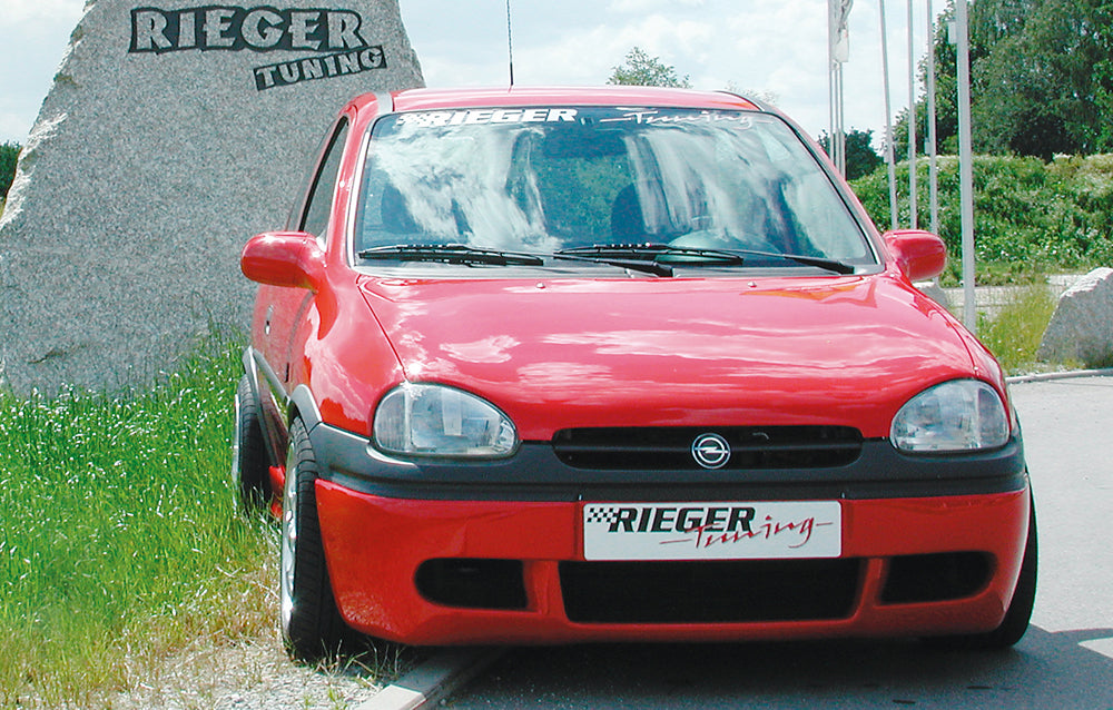Rieger 00058811 Opel Corsa B Front Splitter -  Matte Black