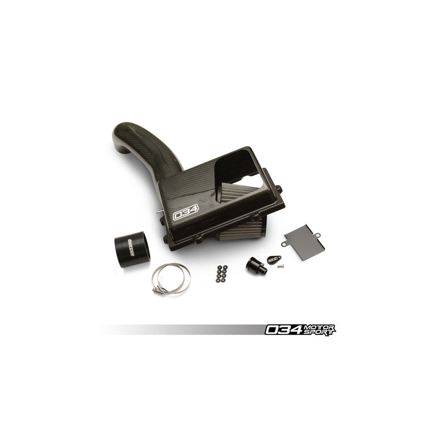 034Motorsport Audi VW X34 Carbon Fiber MQB Open-Top Cold Air Intake (8V A3/TT & MKVII Golf/GTI/R, 1.8T/2.0T Gen 3)
