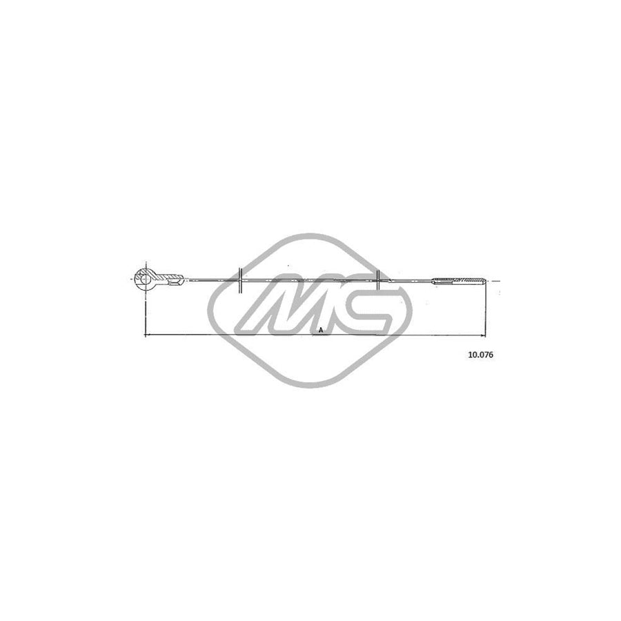 Metalcaucho 83804 Throttle Cable for VW TRANSPORTER | Duco Car Parts UK Car Parts