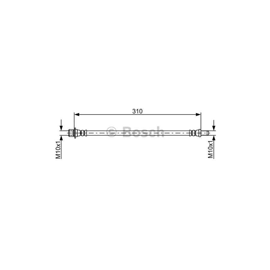 BOSCH 1 987 481 901 Brake Hose for TOYOTA LAND CRUISER 310Mm