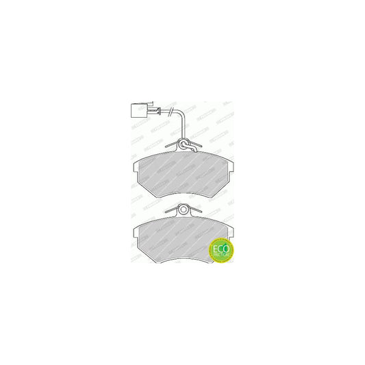 Ferodo Premier Fdb176 Brake Pad Set Not Prepared For Wear Indicator