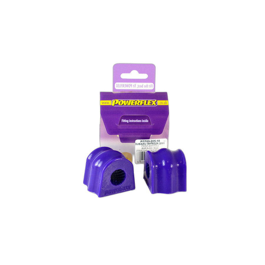 Powerflex PFF69-205-18 Subaru Front Anti Roll Bar Bush 18mm (Inc. Legacy, Impreza, Forester) | Duco Car Parts UK Car Parts