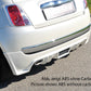 Rieger 00099162 Fiat 500 (312) Rear Diffuser for Tailpipe Left - Carbon-Look