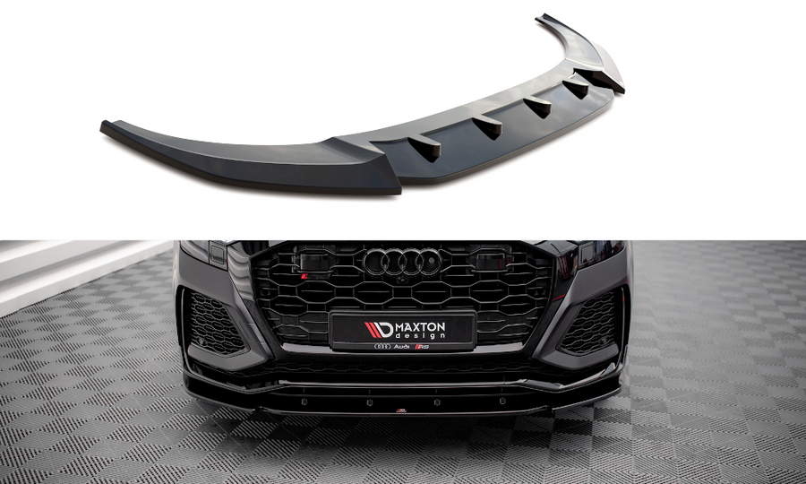 Maxton Design AU-RSQ8-1-FD1T Front Splitter V.1 Audi RSQ8 MK1 | Duco Car Parts UK Car Parts
