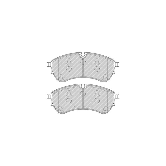 Ferodo Fvr5067 Brake Pad Set Prepared For Wear Indicator With Accessories