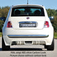 Rieger 00099162 Fiat 500 (312) Rear Diffuser for Tailpipe Left - Carbon-Look