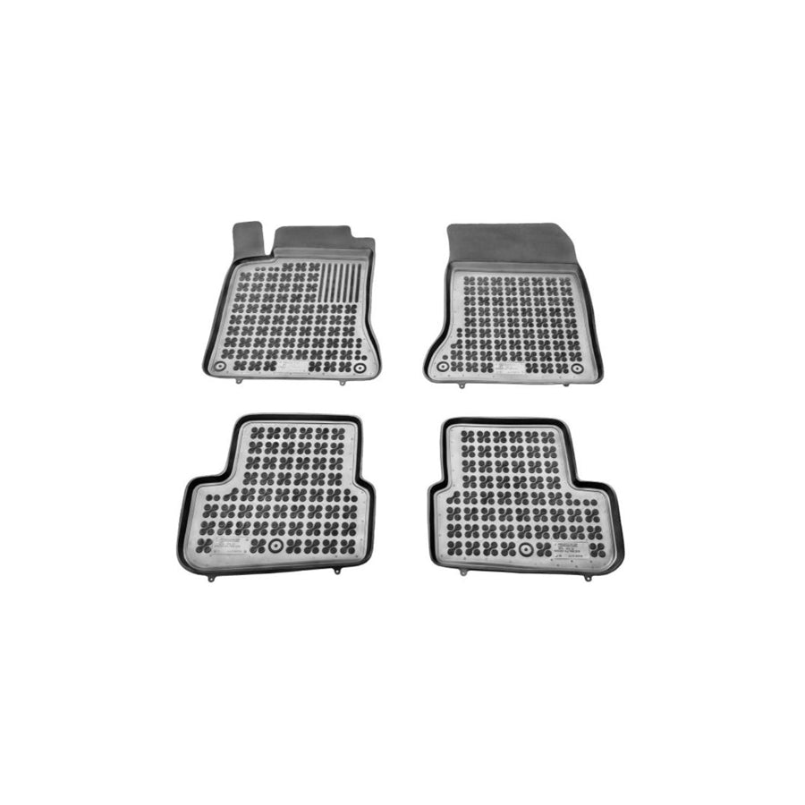 REZAW PLAST 201719 Floor mat set suitable for MERCEDES-BENZ CLA Coupe (C117) Elastomer, Front and Rear, Black