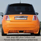 Rieger 00099161 Fiat 500 (312) Rear Diffuser for Twin Tailpipe Centre - Carbon-Look