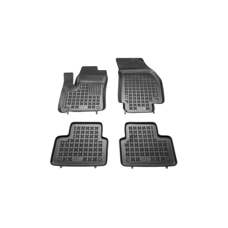 REZAW PLAST 200513 Floor mat set for OPEL MERIVA Elastomer, Front and Rear, Black