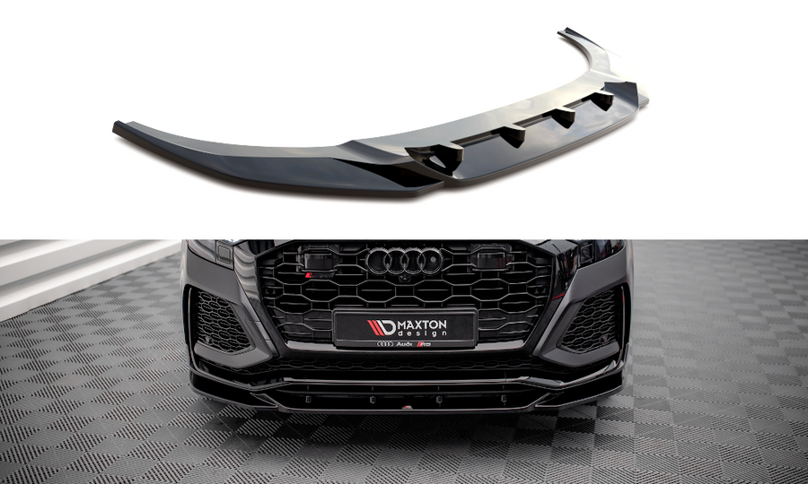 Maxton Design AU-RSQ8-1-FD2T Front Splitter V.2 Audi RSQ8 MK1 | Duco Car Parts UK Car Parts