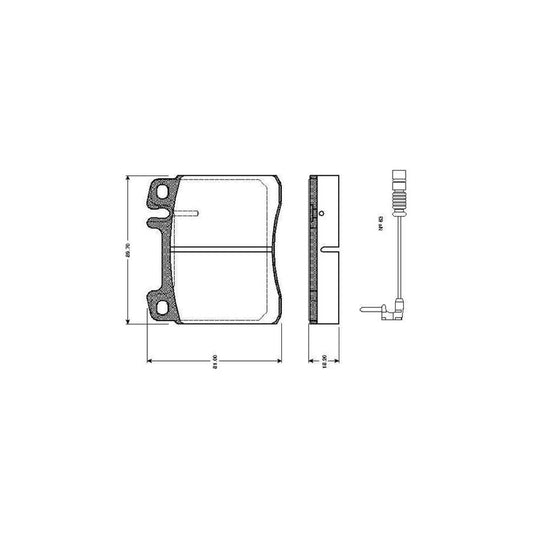 Bosch 0986Tb2682 Brake Pad Set Suitable For Mercedes Benz S Class Saloon W140 Excl Wear Warning Contact