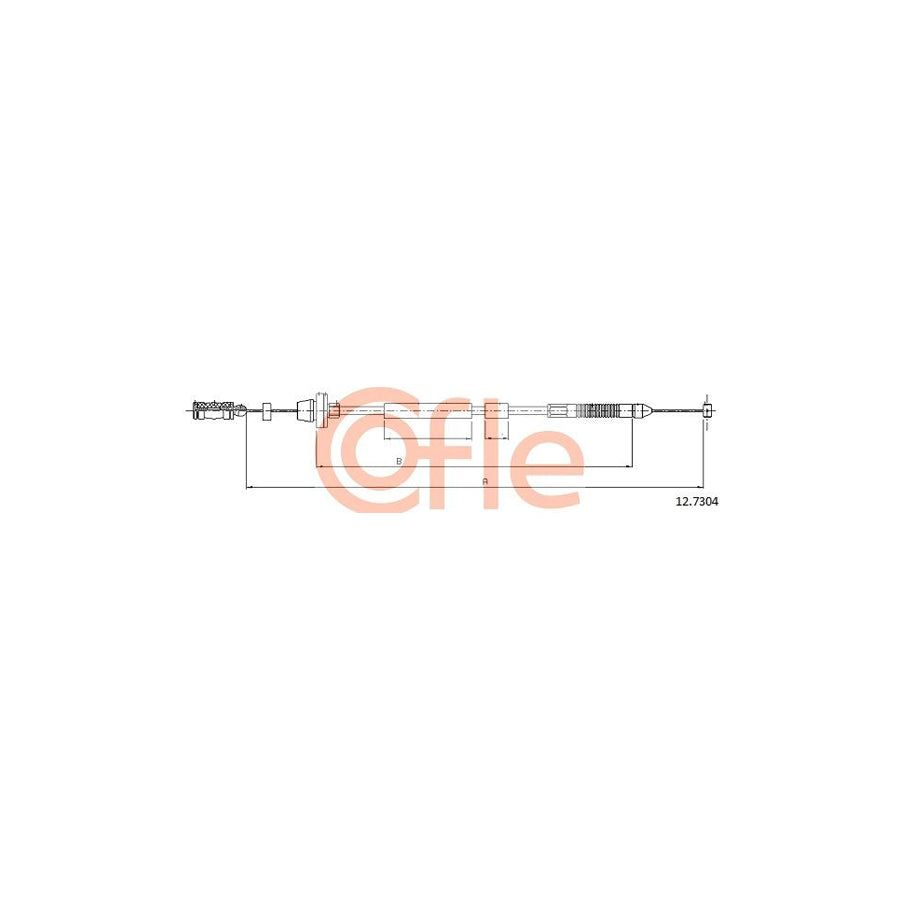 COFLE 12.7304 Throttle Cable for FIAT Palio I Weekend (178) | Duco Car Parts UK Car Parts