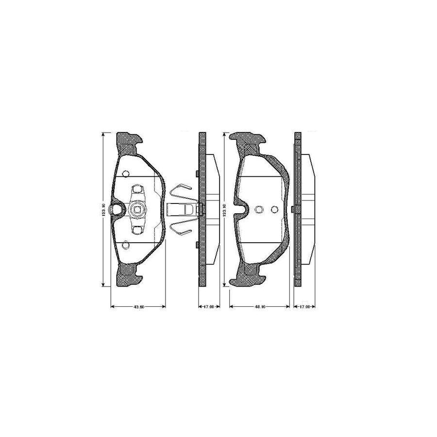 Bosch 0986Tb2899 Brake Pad Set Excl Wear Warning Contact With Accessories
