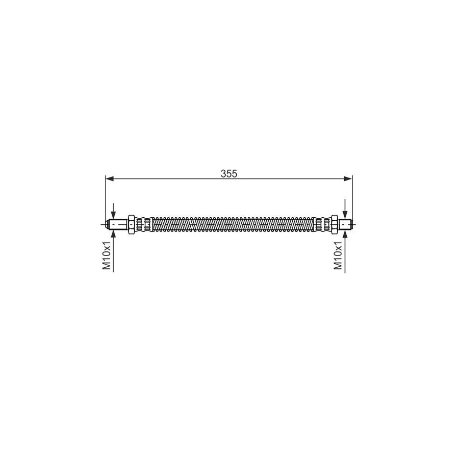 BOSCH 1 987 481 093 Brake Hose 315Mm