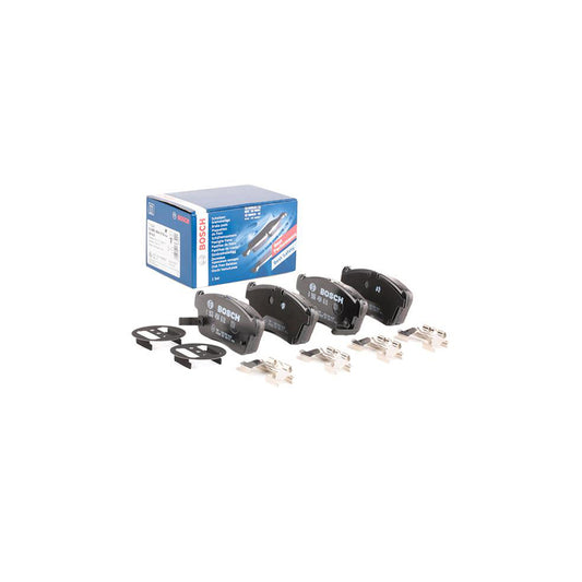 Bosch 0986494618 Brake Pad Set With Acoustic Wear Warning With Mounting Manual BP408