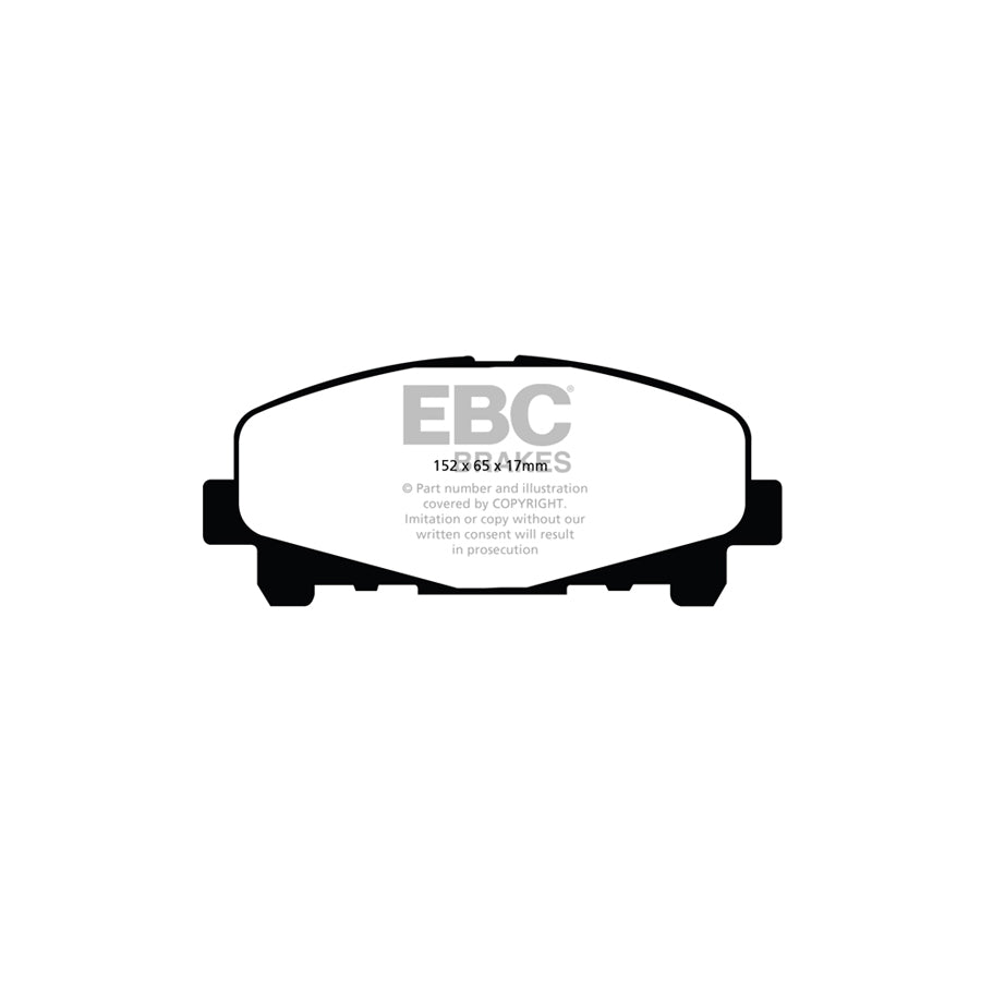 EBC PD11KF822 Honda Accord Greenstuff Front Brake Pad & GD Disc Kit 2 | Duco Car Parts UK Car Parts
