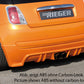 Rieger 00099161 Fiat 500 (312) Rear Diffuser for Twin Tailpipe Centre - Carbon-Look