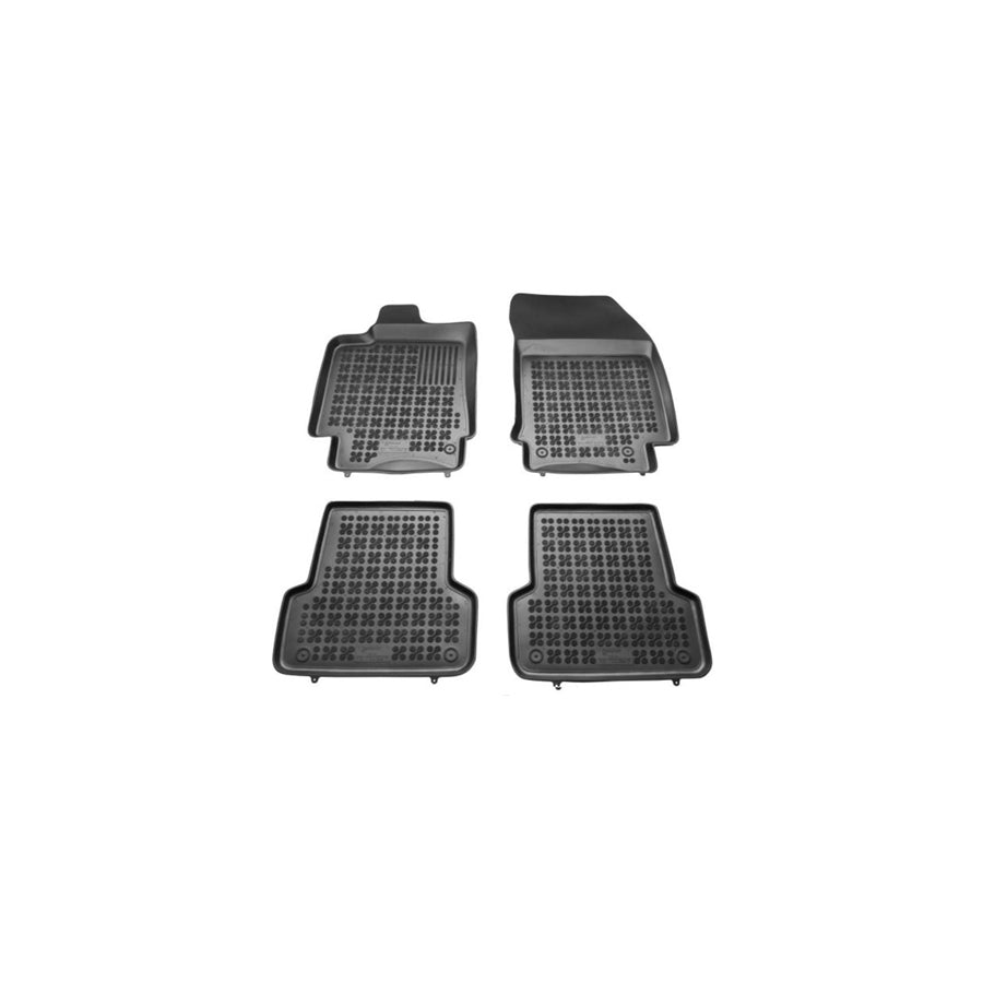 REZAW PLAST Tailored 201905 Floor mat set for RENAULT Laguna III Hatchback (BT) Elastomer, Front and Rear, Quantity: 4, Black