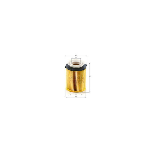 MANN-FILTER HU 711/6 z Oil Filter with seal, Filter Insert