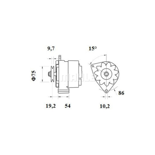 MAHLE ORIGINAL 014 TC 17001 000 Turbocharger