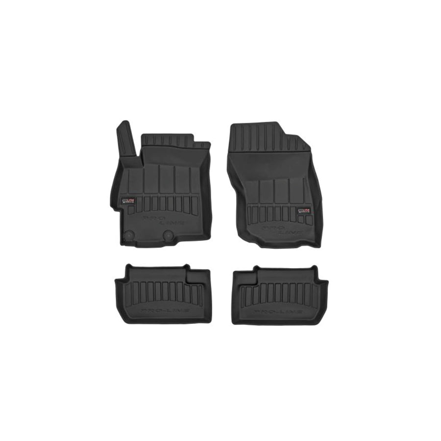 FROGUM 3D408838 Floor mat set for MITSUBISHI LANCER Elastomer, Front and Rear, Quantity: 4, Black
