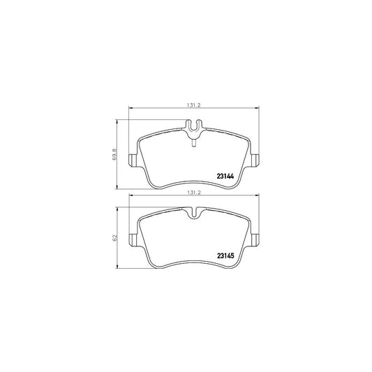 Hella 8DB 355 018 351 Brake Pad Set Prepared For Wear Indicator With Brake Caliper Screws With Accessories