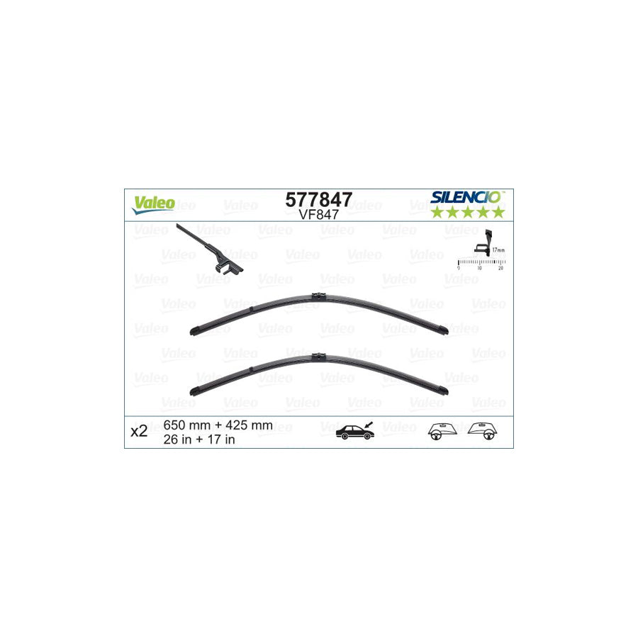 Valeo Silencio X.Trm 577847 Wiper Blade | Duco Car Parts UK Car Parts