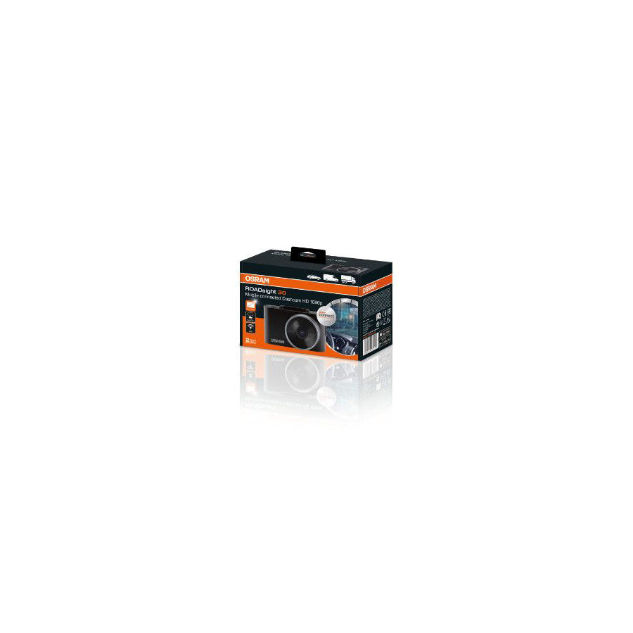 OSRAM ROADsight, 30 ORSDC30 Dash cam 2 Inch, 1080p, Viewing Angle 130??