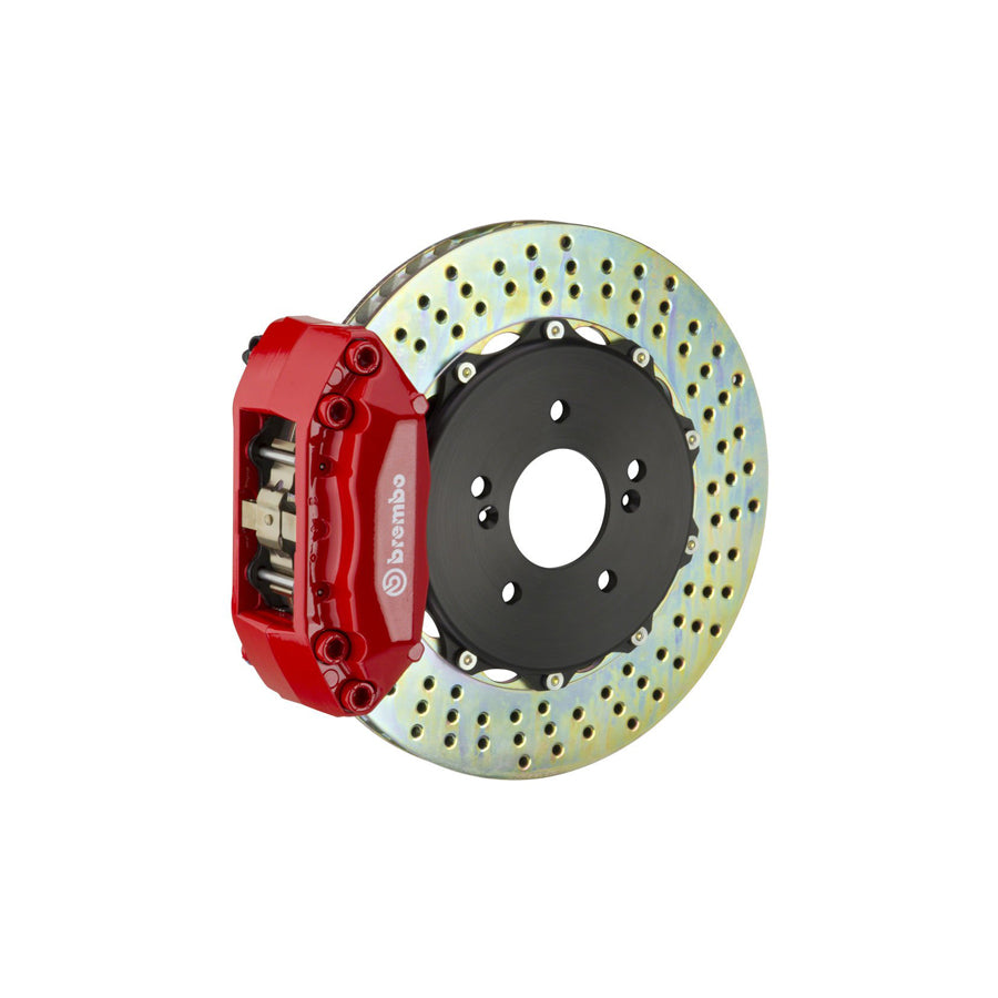 Brembo 1N1.9507A Audi Q7 Front GT 6-Pistons Drilled 2-piece Big Brake Kit 405x34mm