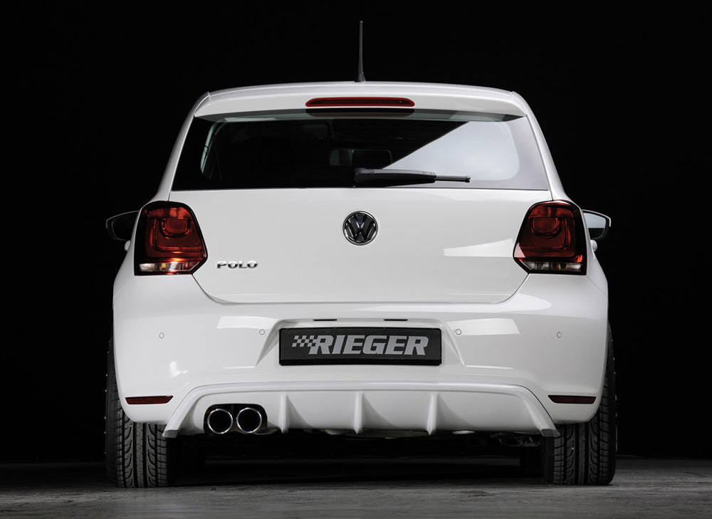 Rieger 00047213 VW 6R Mk6 Polo Rear Diffuser for Twin Tailpipe Left -  Matte Black