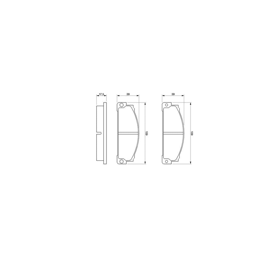 Bosch 0986466471 Brake Pad Set BP686