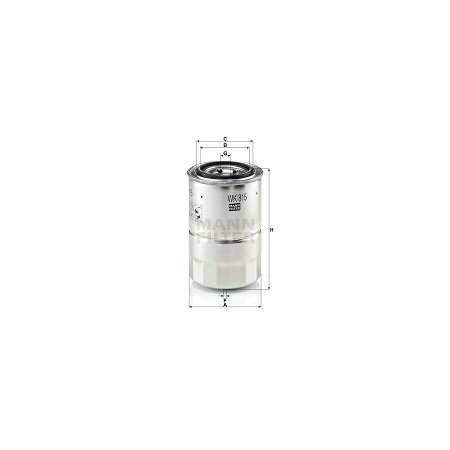 MANN-FILTER WK 815 x Fuel filter with seal