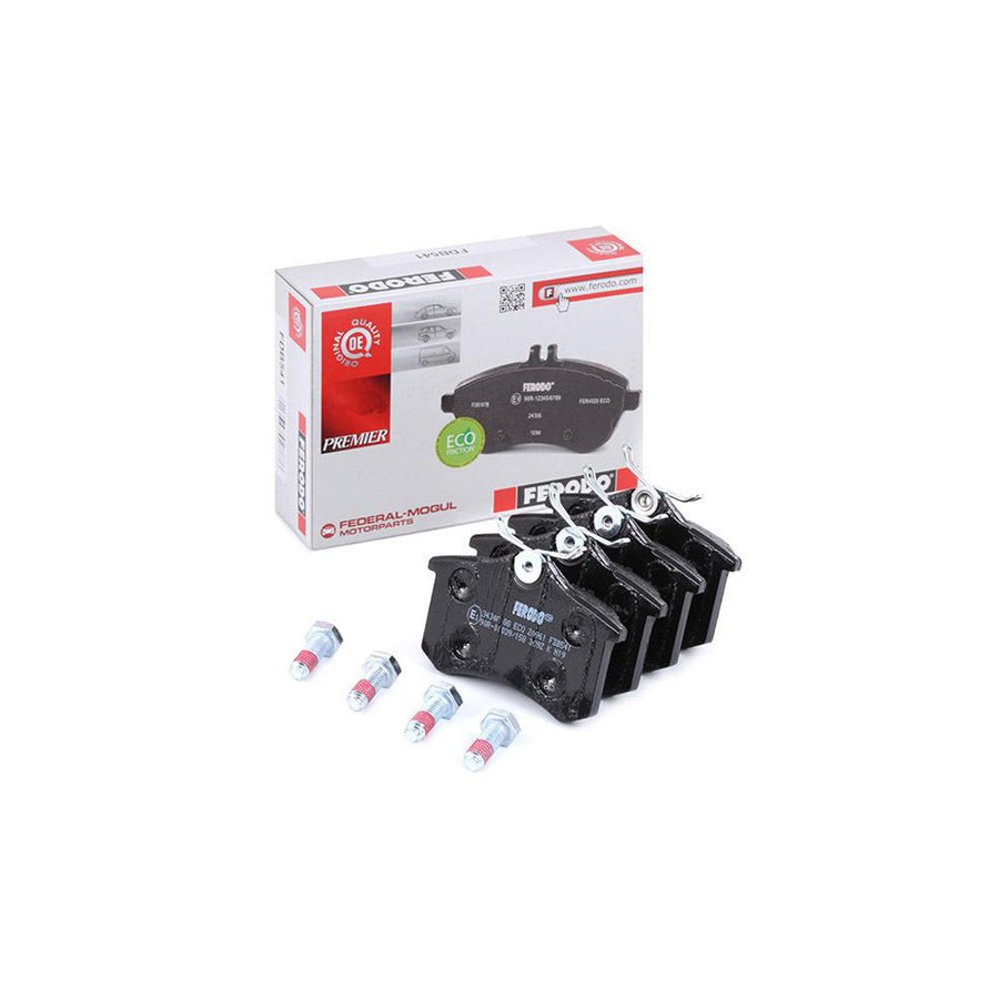 Ferodo Premier Eco Friction Fdb541 Brake Pad Set Not Prepared For Wear Indicator With Brake Caliper Screws With Accessories