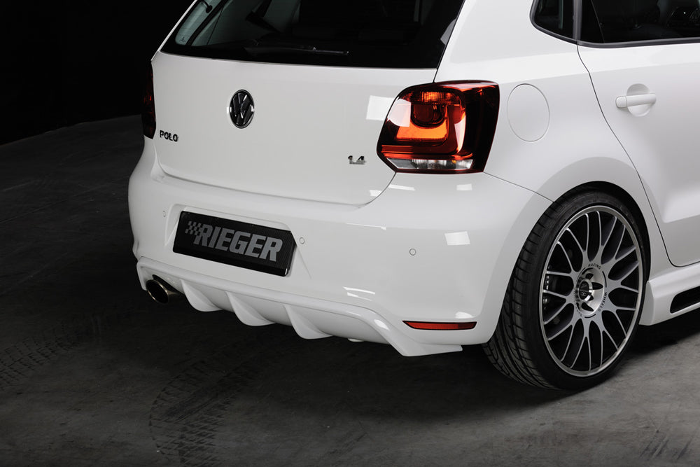 Rieger 00047213 VW 6R Mk6 Polo Rear Diffuser for Twin Tailpipe Left -  Matte Black