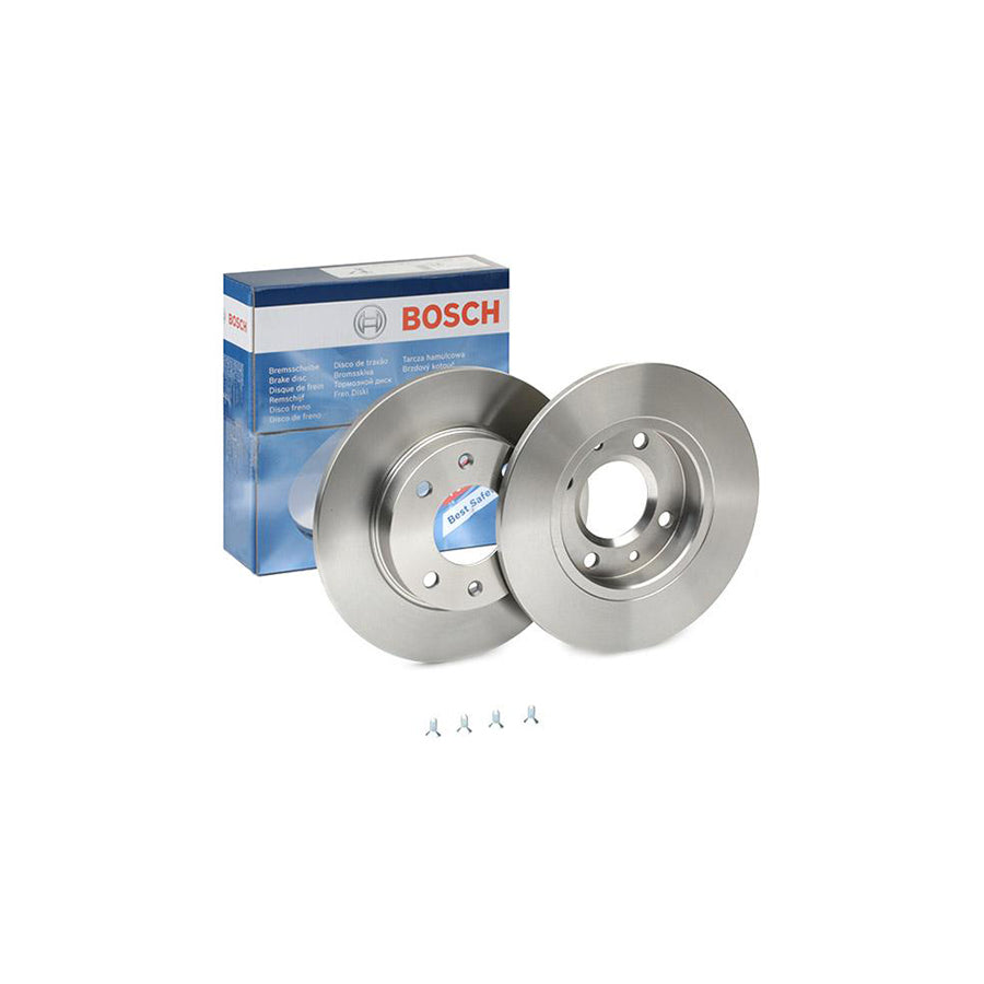 BOSCH 0 986 478 046 Brake Disc Solid Oiled with bolts screws